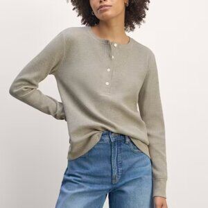 Everlane Waffle Knit Henley